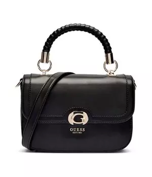 Сумка женская Guess Orlina на плечо с монограммой, черный