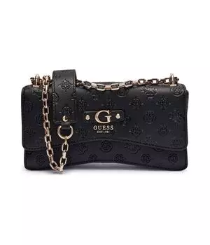 Сумка женская Guess с тиснением, черный