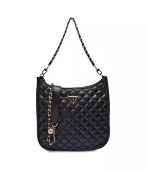 Сумка женская Guess стеганая на цепочке, черный