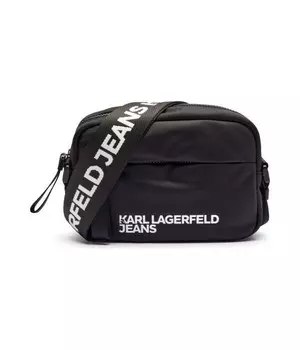 Сумка женская Karl Lagerfeld Jeans кросс-боди на широком ремешке, черный