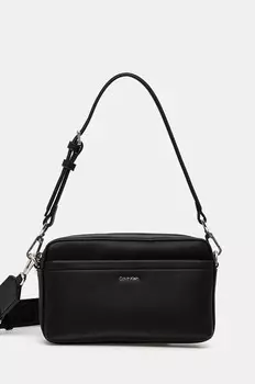 Сумка женская кросс-боди Calvin Klein из переработанного материала, черный