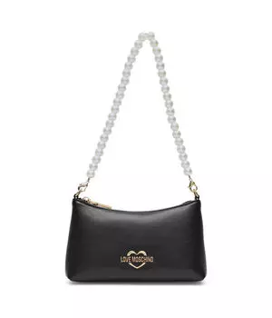 Сумка женская Love Moschino через плечо с жемчужинами, черный