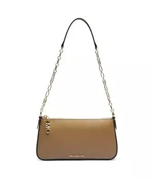Сумка женская Michael Kors кожаная на цепочке, бежевый