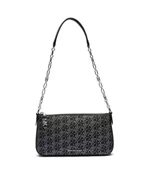 Сумка женская на плечо Michael Kors Empire с принтом на цепочке, серый