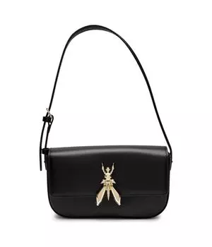 Сумка женская Patrizia Pepe кожаная через плечо, черный