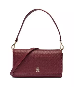 Сумка женская Tommy Hilfiger через плечо стеганая, бургундия