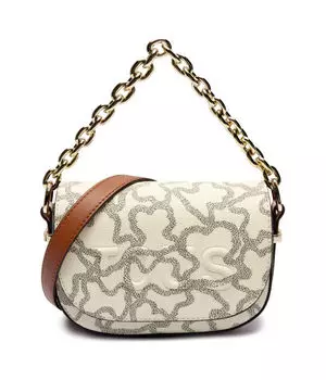 Сумка женская Tous через плечо с цепочкой, бежевый