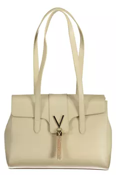 Сумка женская Valentino с кисточкой, бежевый / золотой