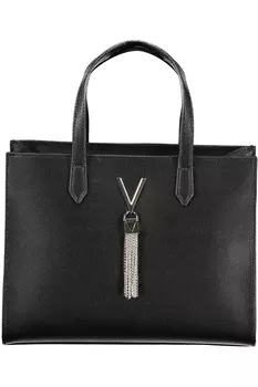 Сумка женская Valentino с кисточкой, черный / серебряный