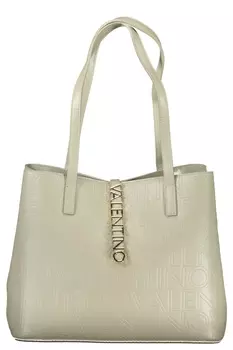 Сумка женская Valentino с принтом логотипа, серый