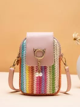 Сумка женская вертикальная, розовый