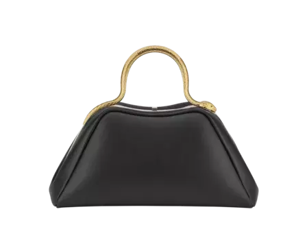 Сумка-змеевик Bvlgari, черный