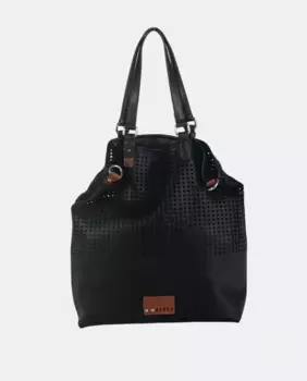 Сумки через плечо из мягкого черного полиуретана Volum