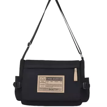 Сумки через плечо Warrior из нейлоновой ткани унисекс белого/черного цвета