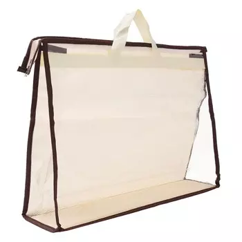 Сумки для пыли, прозрачный органайзер для хранения кошелька, размер Xxl, пылезащитный чехол для сумки из ПВХ Unique Bargains, бежевый