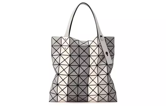 Сумки-тоуты PRISM STRIPE из поливинилхлоридной смолы, стандартные, женские, серые ISSEY MIYAKE