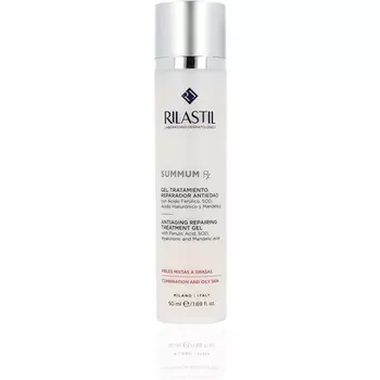 Summum Rx Восстанавливающий гель против старения с фолиевой кислотой, гиалуроновой кислотой и миндальной кислотой для смешанной и жирной кожи 50 мл, Rilastil