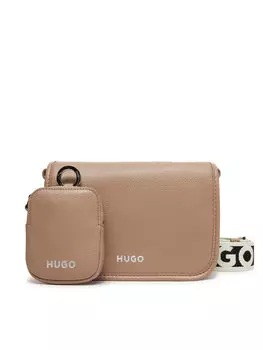 Сумочка Bel Crossbody Flap 50541869 Hugo, бежевый