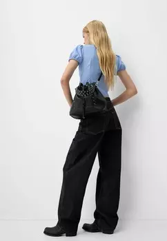 Сумочка Bershka, черный деним