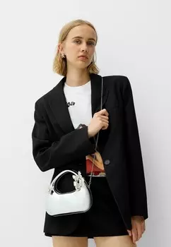 Сумочка Bershka, серебристый