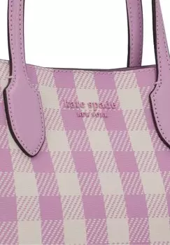 Сумочка Bleecker Gingham Printed Medium kate spade new york, ягодно-кремовый мульти