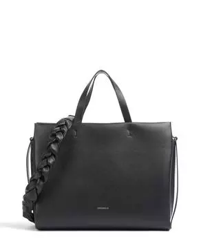 Сумочка Boheme из зерненой яловой кожи Coccinelle, черный