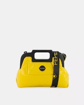 Сумочка-бомбер горчичного цвета с регулируемой ручкой Pepe Moll, горчичный