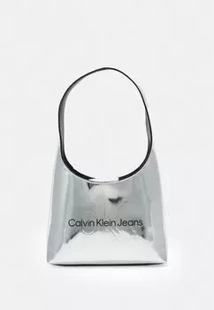 Сумочка Calvin Klein Jeans SCULPTED BAG, серебристый