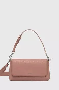 Сумочка женская Calvin Klein с принтом из монограмм, розовый