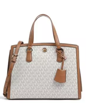 Сумочка Chantal парусина, зернистая яловая кожа Michael Kors, белый
