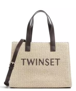Сумочка Country Chic из полиуретана Twinset, бежевый