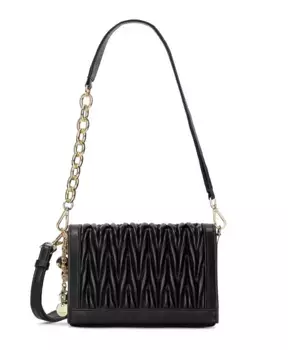 Сумочка декорированная складкой Kazar, черный