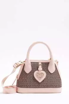 Сумочка для девочки с монограммой River Island, коричневый