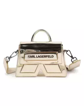 Сумочка для девочки со съемным плечевым ремнем Karl Lagerfeld Kids, золотой