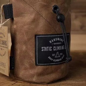 Сумочка для мела из вощеной парусины STATIC, цвет Tobacco