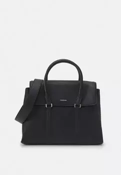 Сумочка Elevated Satchel Calvin Klein, черный