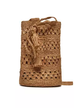 Сумочка Handcrafted Raffia Beach Bucket Weaving V 2.2 AO Manebi, коричневый