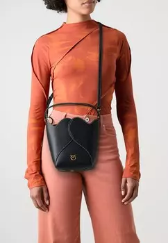 Сумочка HEART BUCKET Pinko, черный