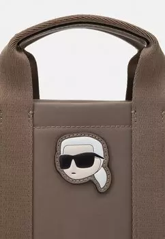 Сумочка IKONIK 2.0 ZIP TOTE KARL LAGERFELD, серый