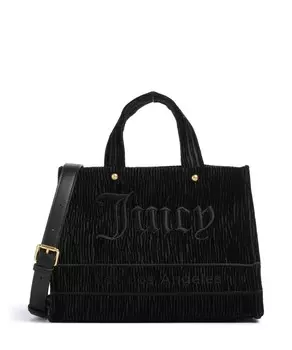 Сумочка iris из жатого бархата м хлопок, полиэстер Juicy Couture, черный