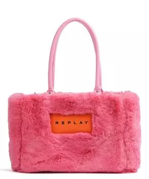 Сумочка из искусственного меха Replay, розовый