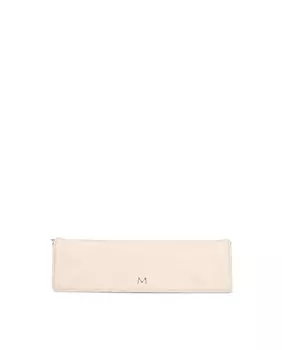 Сумочка из кожи наппа цвета слоновой кости Mascar