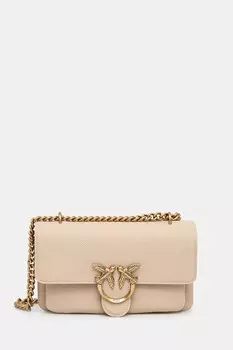 Сумочка из кожи Pinko, бежевый