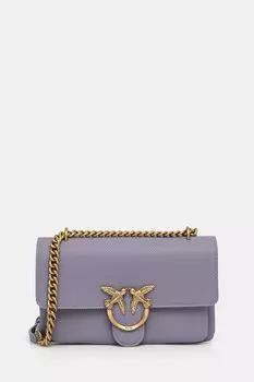 Сумочка из кожи Pinko, фиолетовый