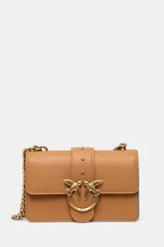 Сумочка из кожи Pinko, коричневый