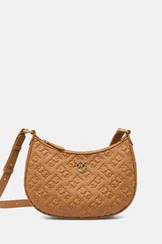 Сумочка из кожи Pinko, коричневый