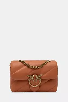 Сумочка из кожи Pinko, оранжевый