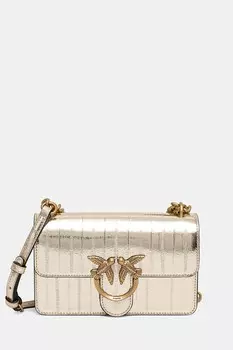 Сумочка из кожи Pinko, золотой