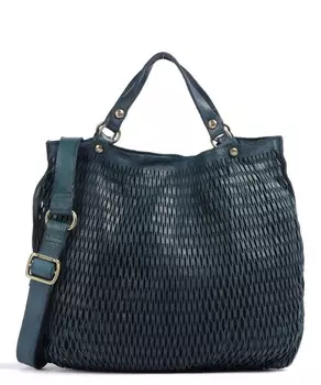 Сумочка из мелкозернистой яловой кожи. Campomaggi, синий