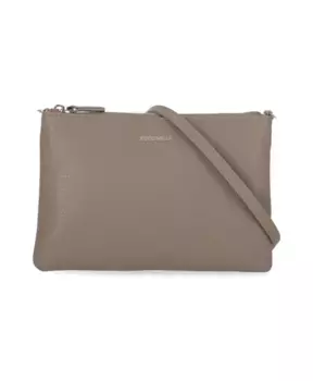 Сумочка из шагреневой кожи со съемным ремнем на плечо. Coccinelle, бежевый